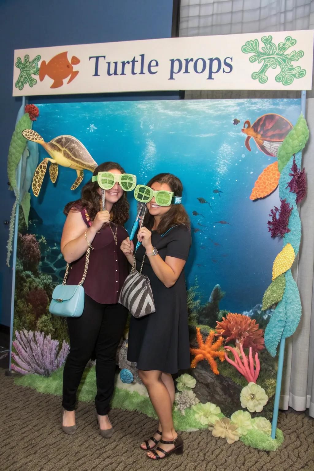 Capture memories with a fun underwater photo booth.