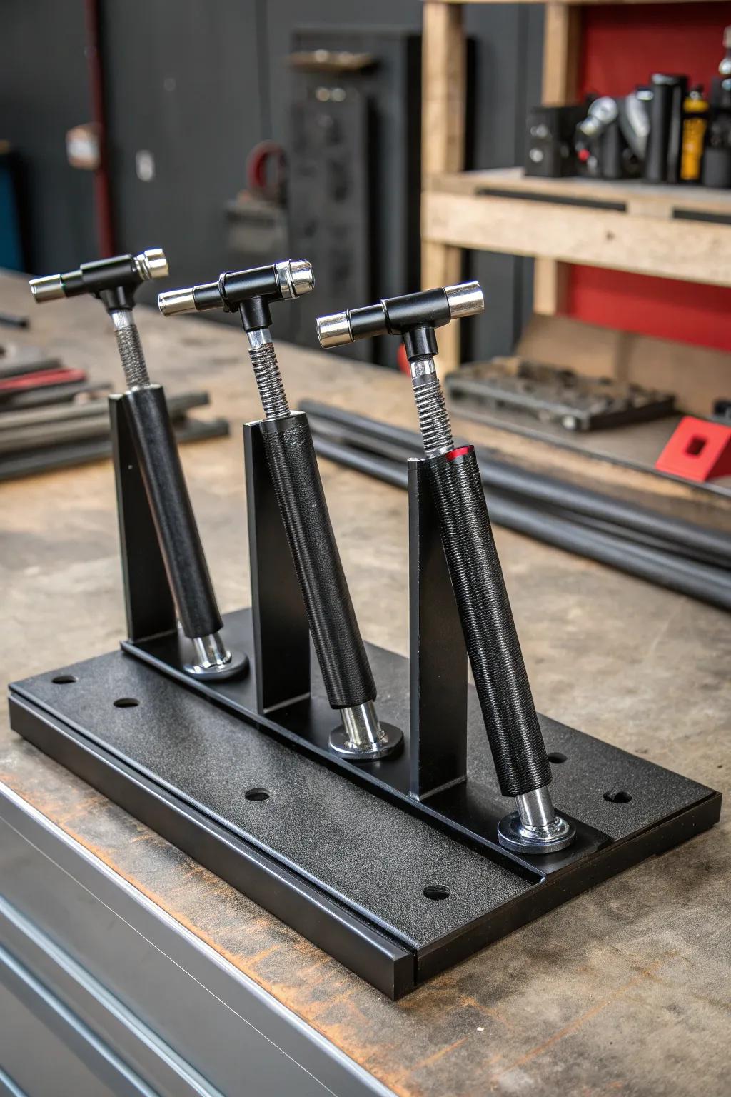 Elevate your welding projects with a versatile clamping station stand, engineered for precision and ease.