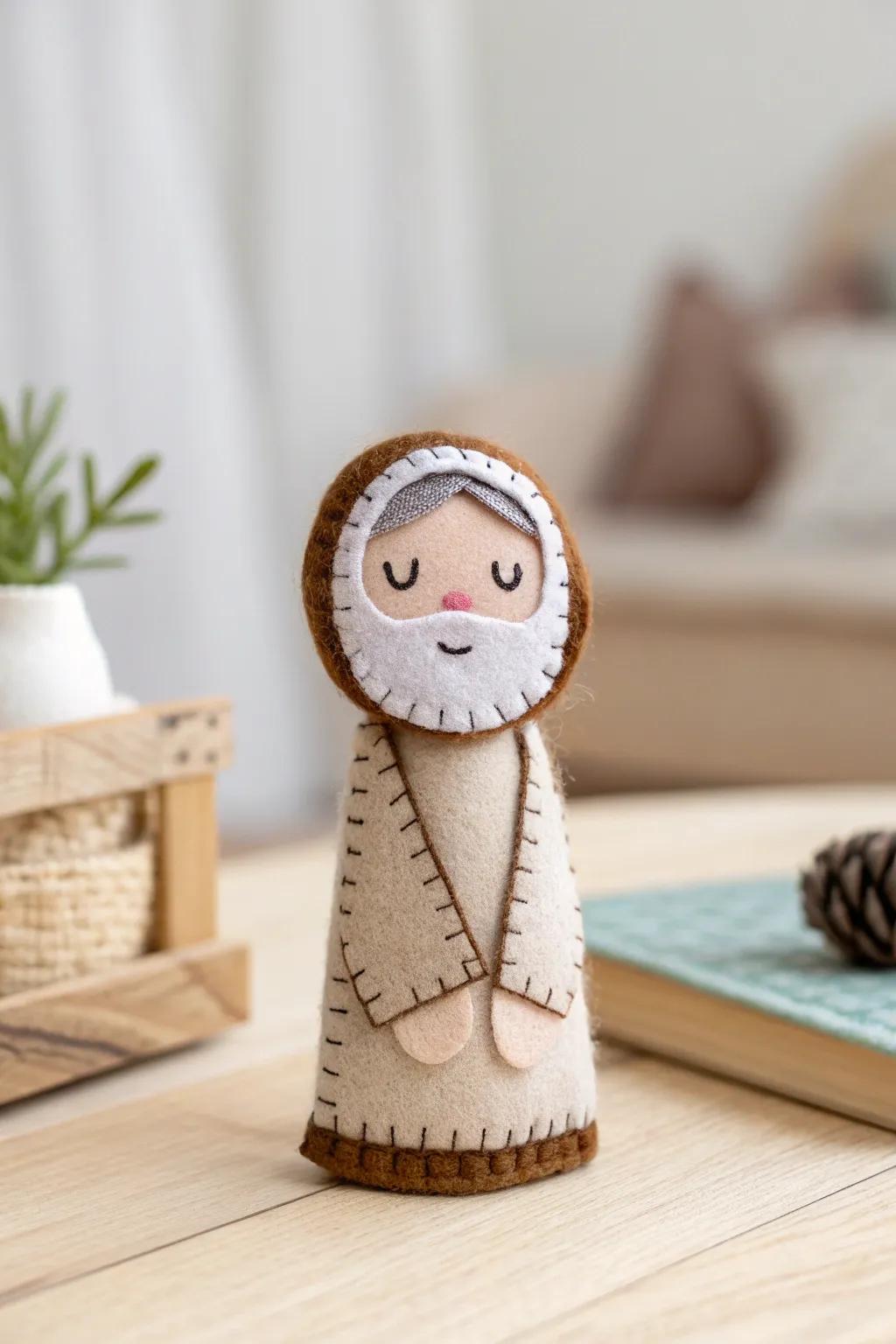 Bring Zacchaeus to life with this delightful finger puppet, perfect for storytelling adventures!