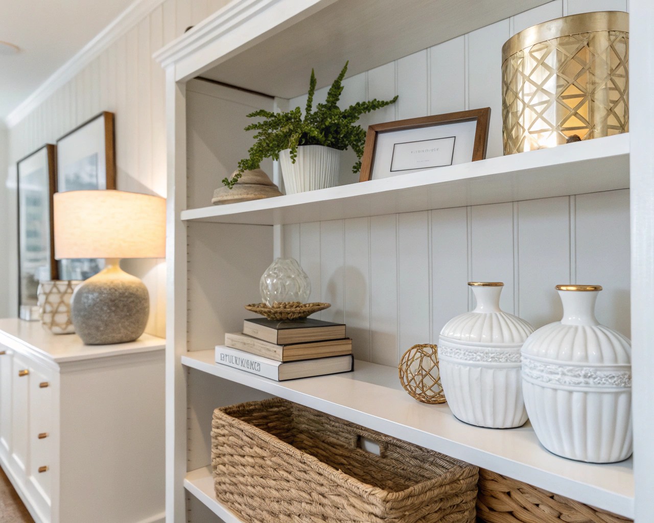 Clearing and assessing your shelf creates a blank canvas for creativity.