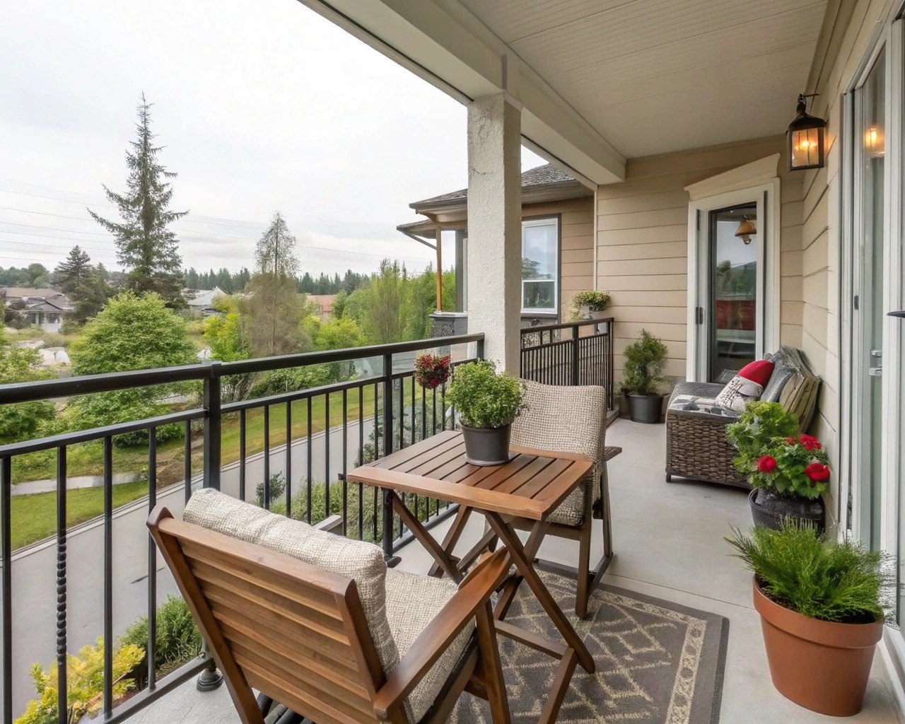 Durable and stylish furniture ideal for year-round balcony use