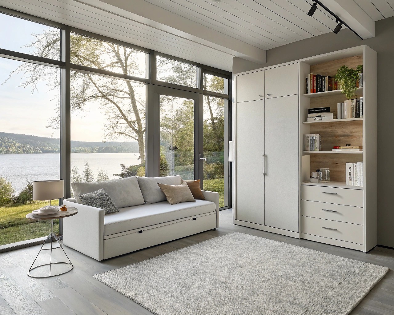 Multi-functional furniture maximizes utility while minimizing spatial footprint.