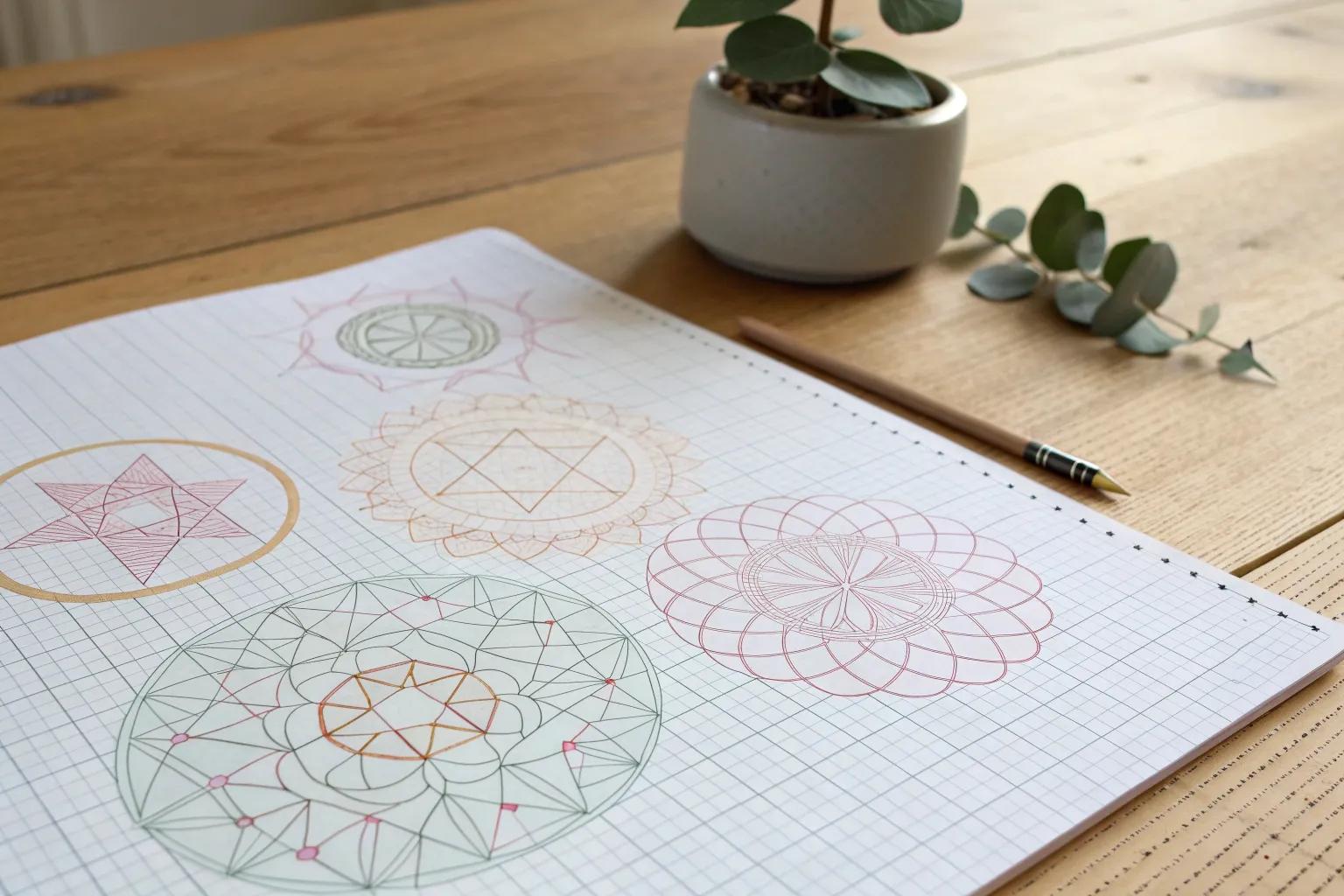 15+ Inspiring Graph Paper Drawing Ideas