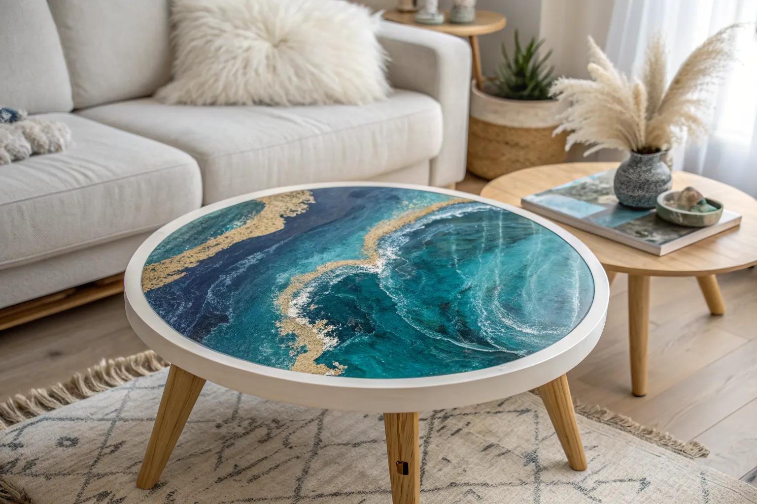 10+ Stunning DIY Resin Table Top Ideas