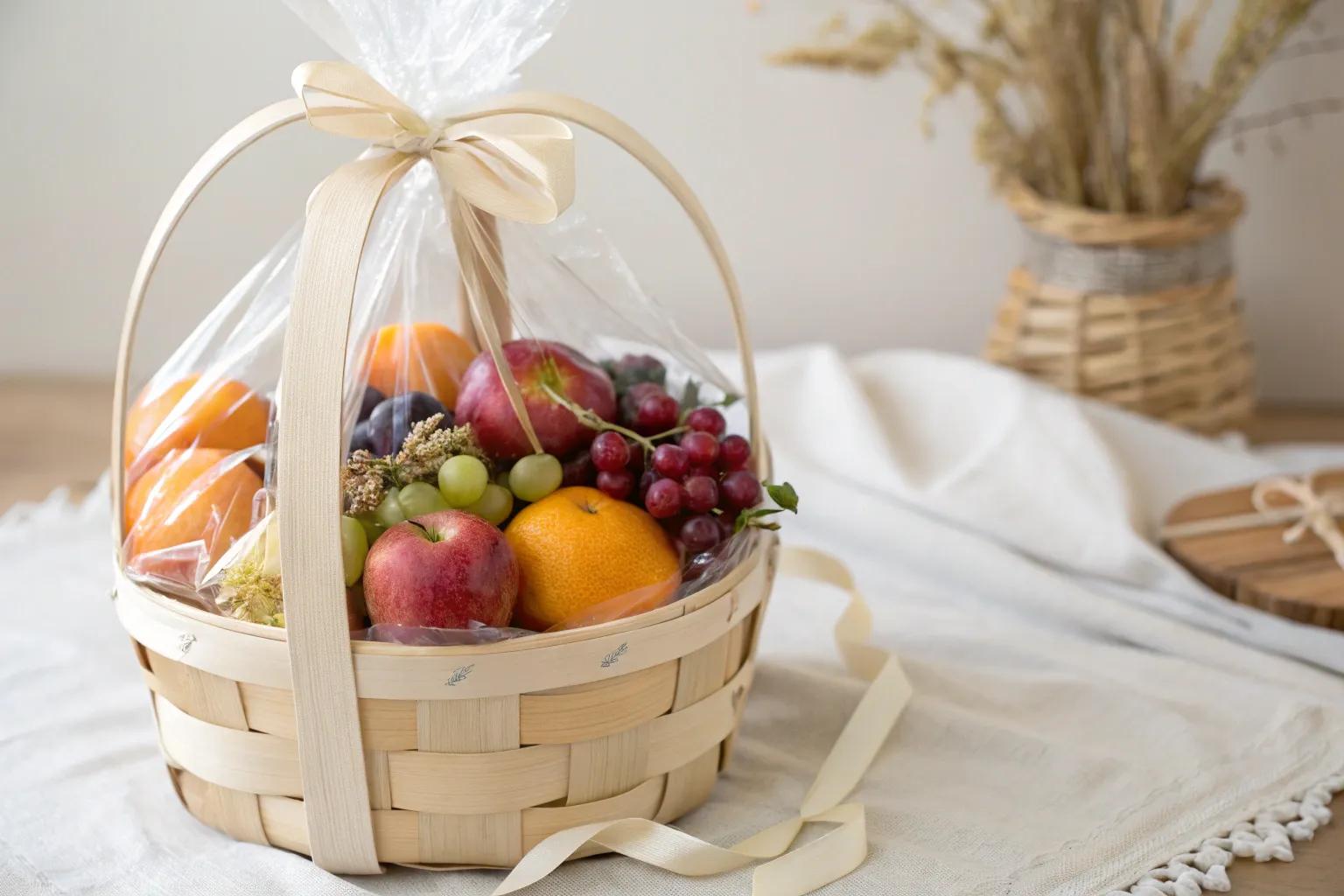9+ Creative Fruit Basket Wrapping Ideas to Try