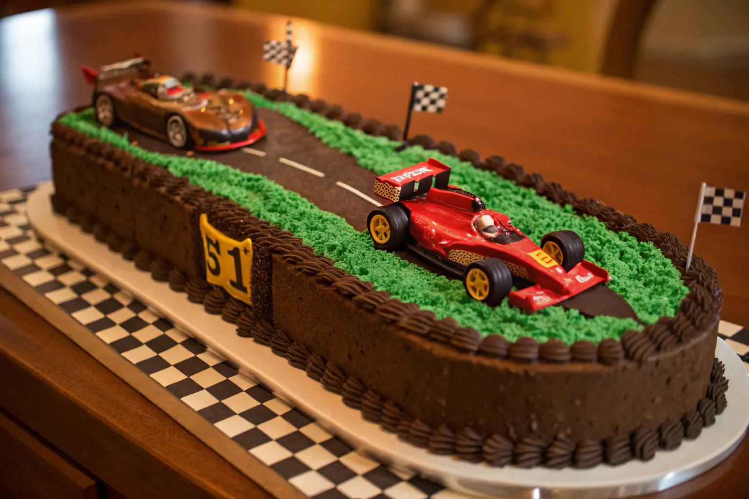16+ Creative Race Cars Cake Ideas