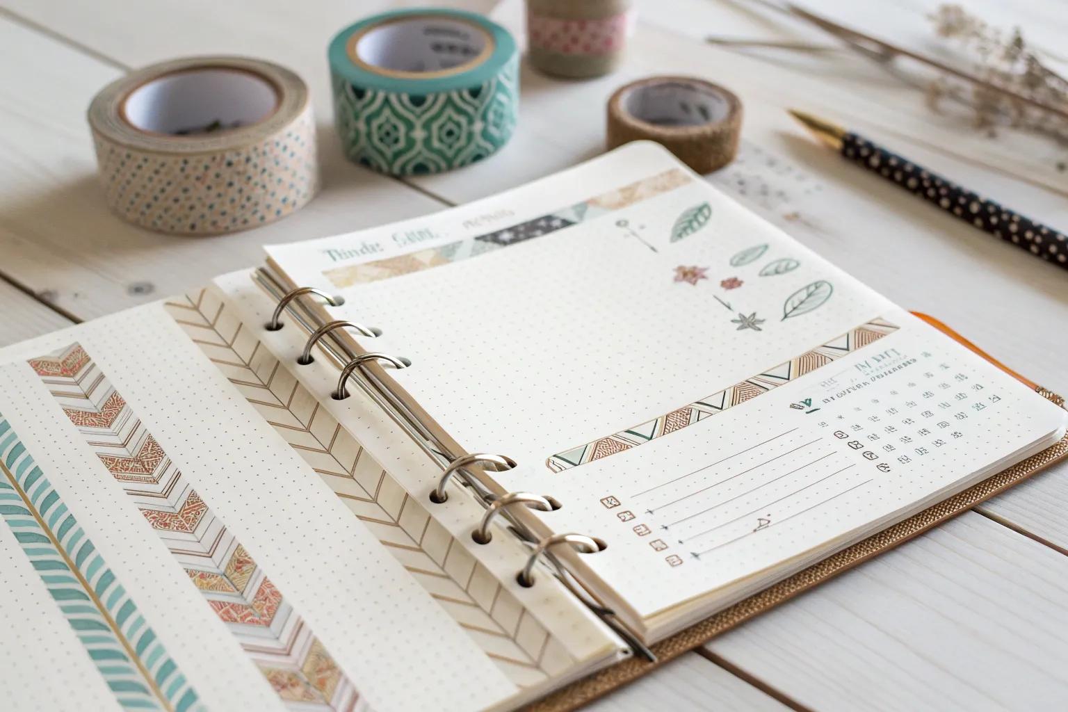 16+ Creative Washi Tape Ideas for Your Bullet Journal