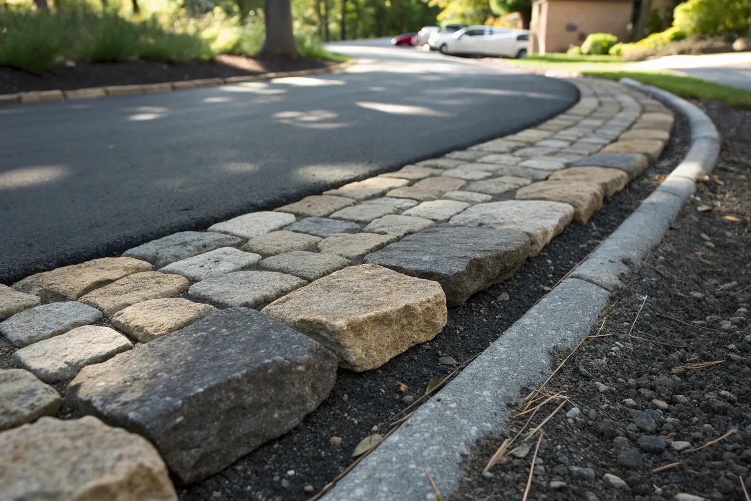 19+ Creative Asphalt Driveway Border Ideas
