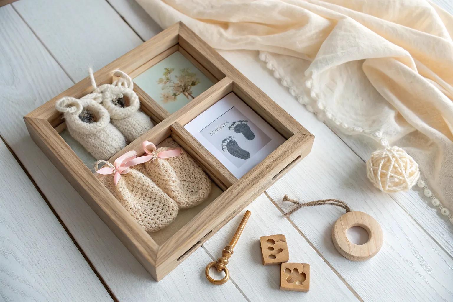 15+ Charming Baby Shadow Box Ideas to Treasure