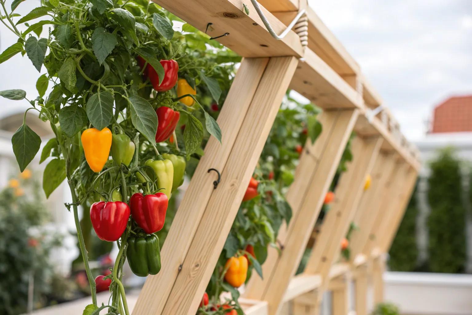 14+ Creative Bell Pepper Trellis Ideas