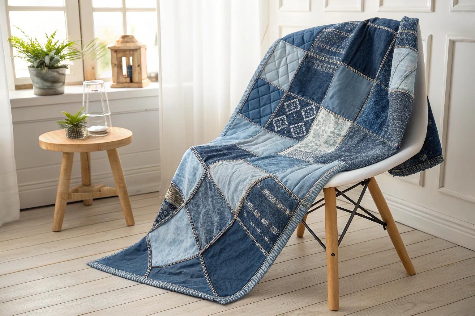 14+ Creative Blue Jean Quilt Pattern Ideas