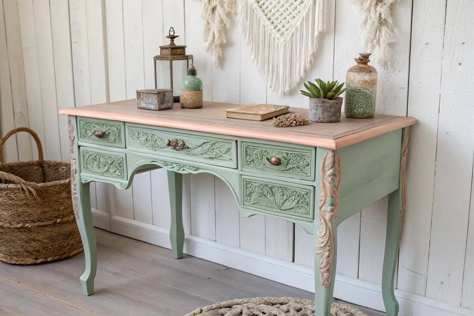 16+ Stylish Chalk Painted Desk Ideas