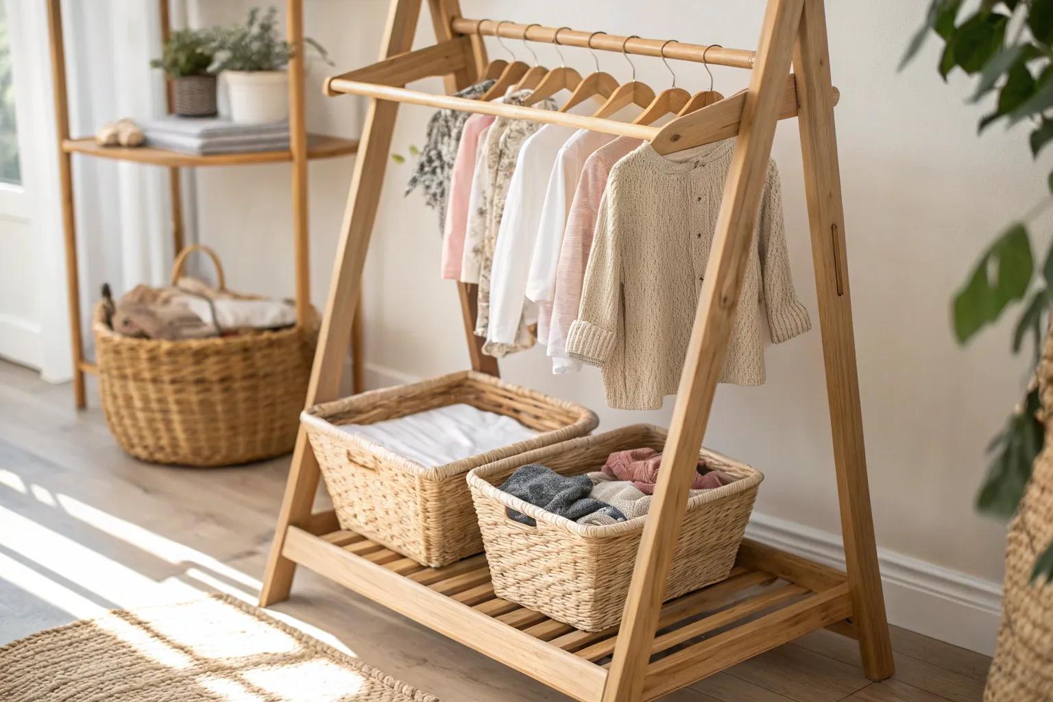 10+ Clever DIY Baby Clothes Storage Ideas