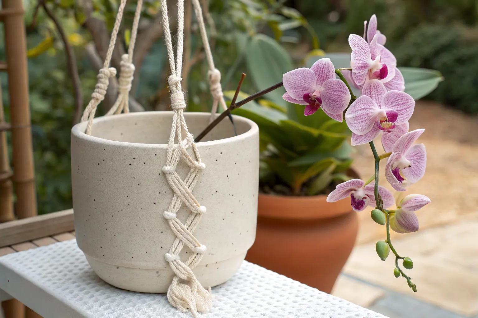 21+ Creative DIY Orchid Pots Ideas