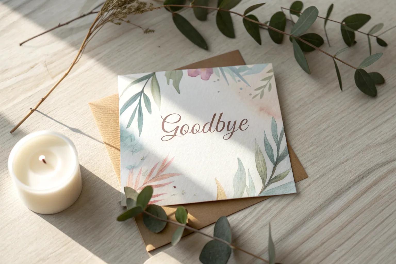 17+ Creative Goodbye Card Ideas to Craft at Home