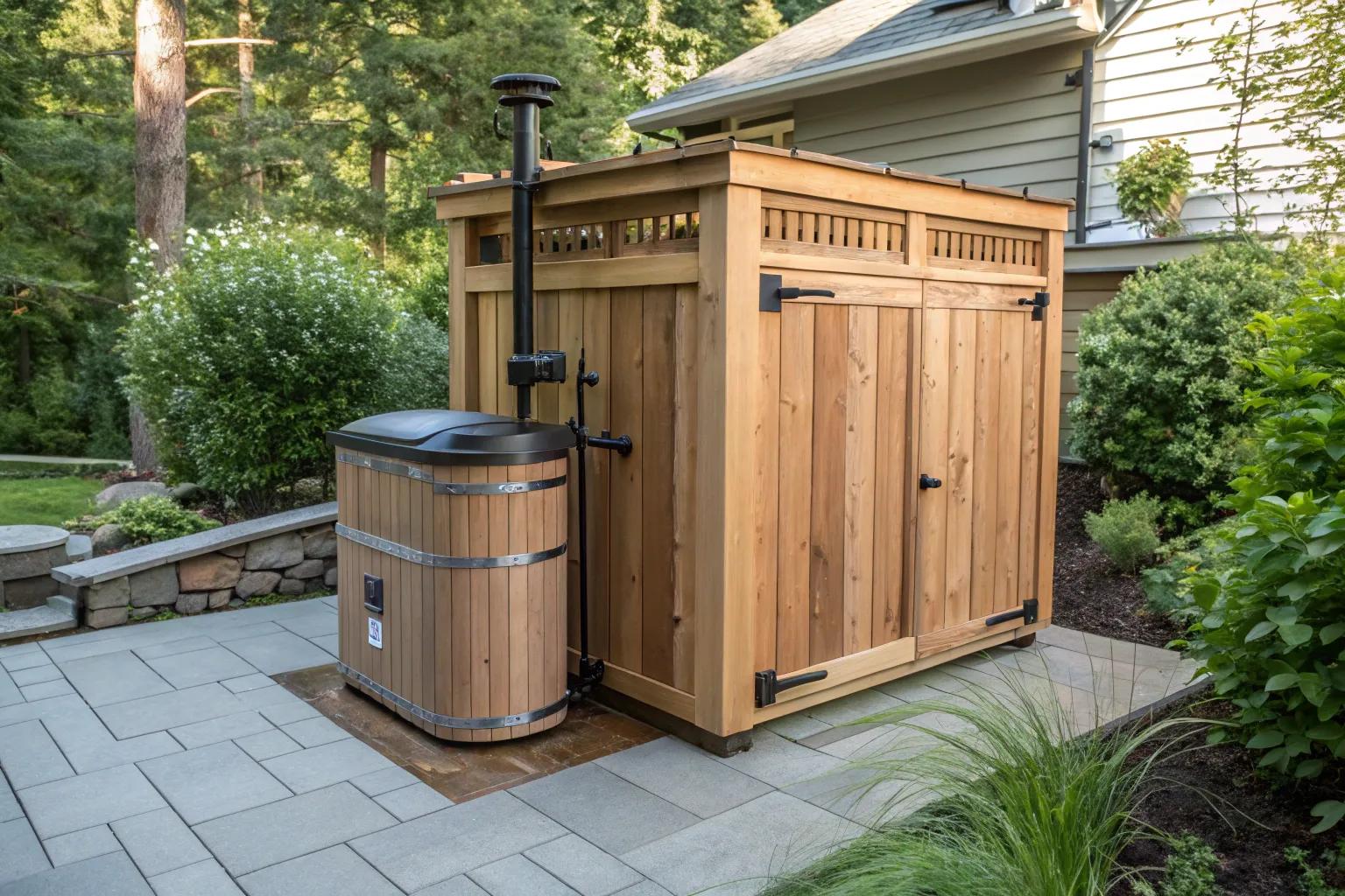 9+ Creative Outdoor Hot Water Heater Enclosure Ideas