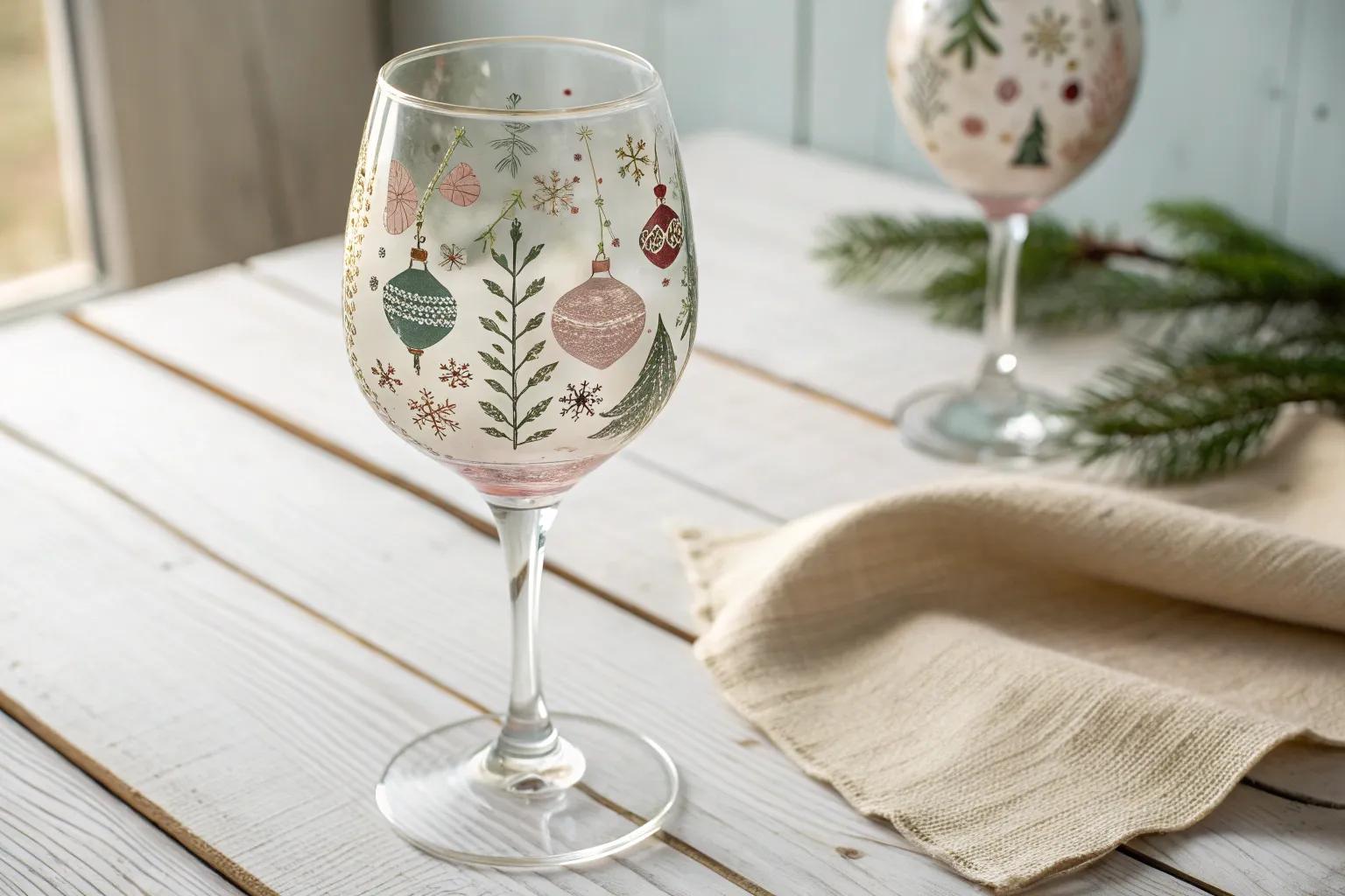 19+ Simple Christmas Glass Painting Ideas