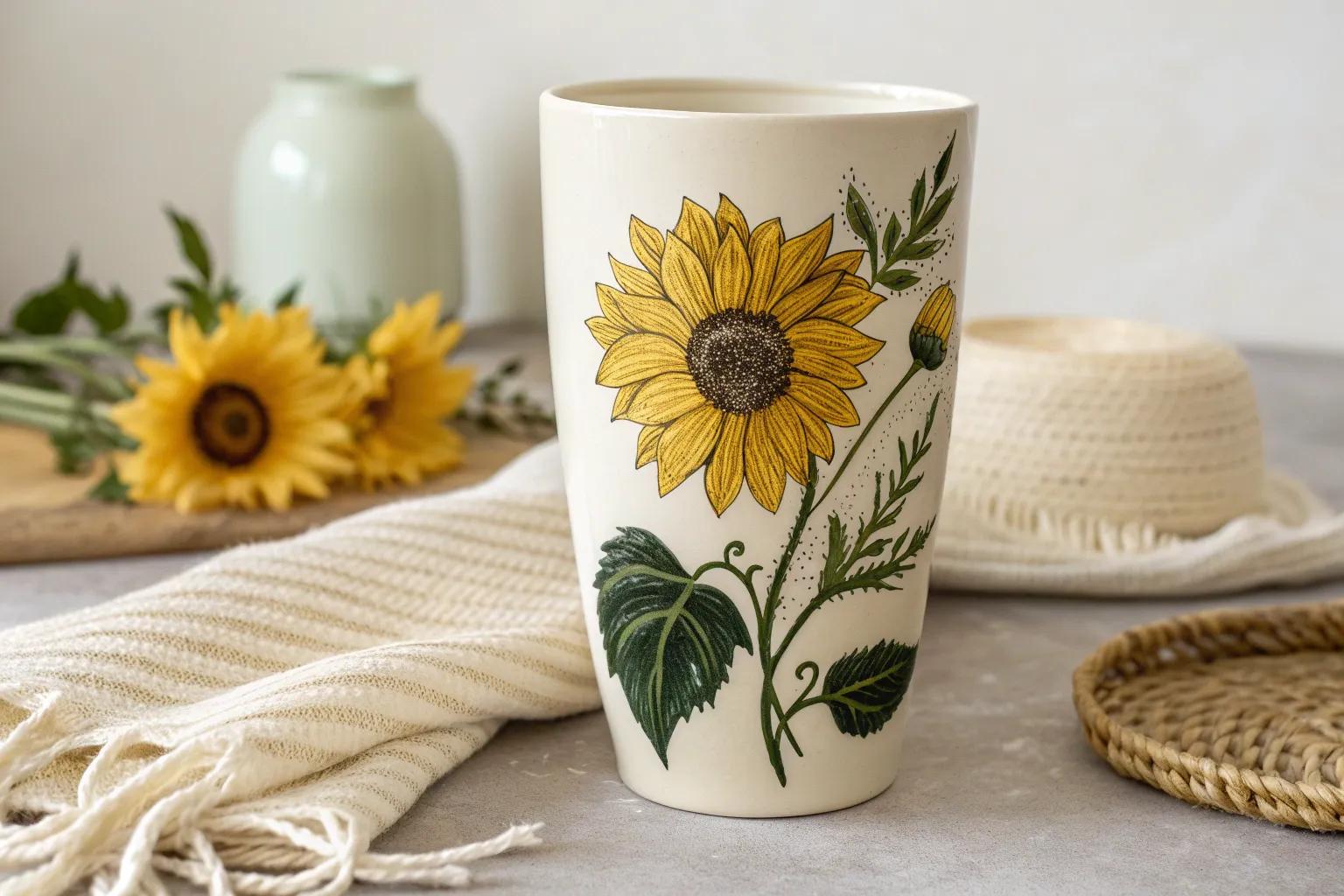 19+ Creative Sunflower Tumbler Ideas to Try